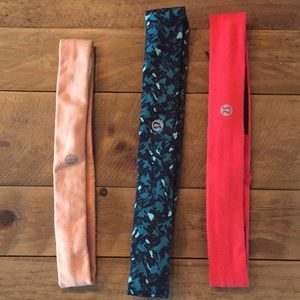 3 Lulu Lemon headbands